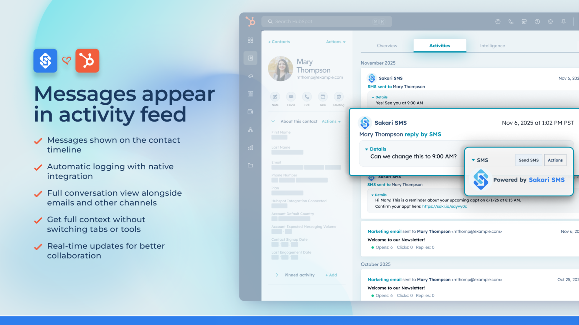 All Your Message Activity in One Timeline